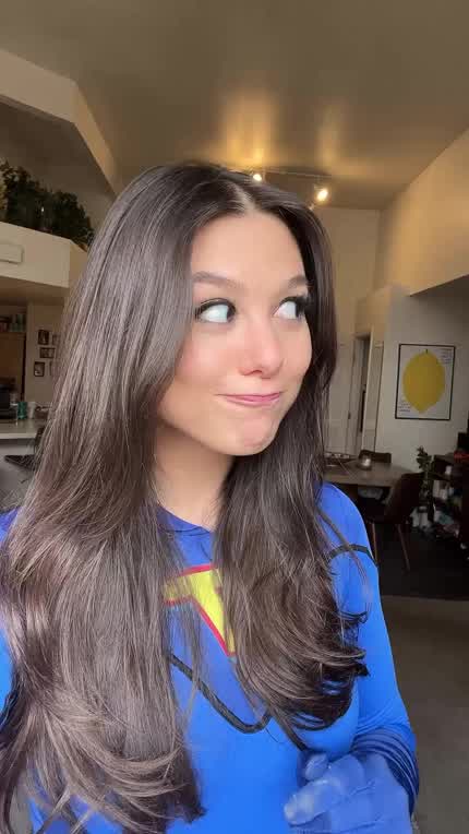 Kira wearing Thunderman costume | IG 5/16/24
