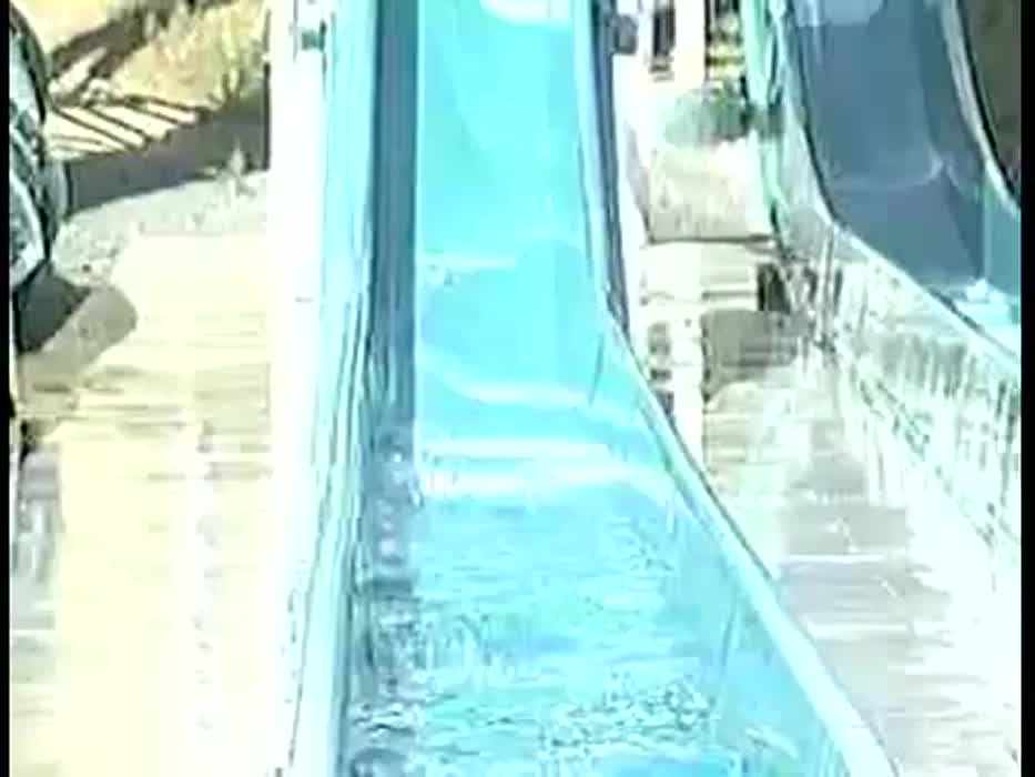 Retro water slide oopsie
