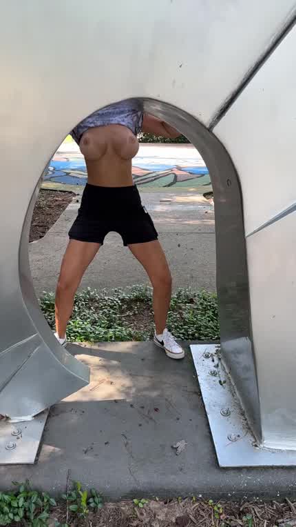 Acting like a fool at the public park 