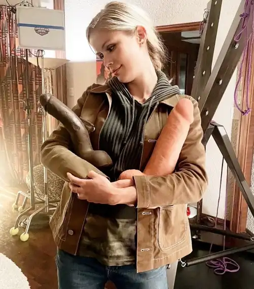 Erin Holding some toys