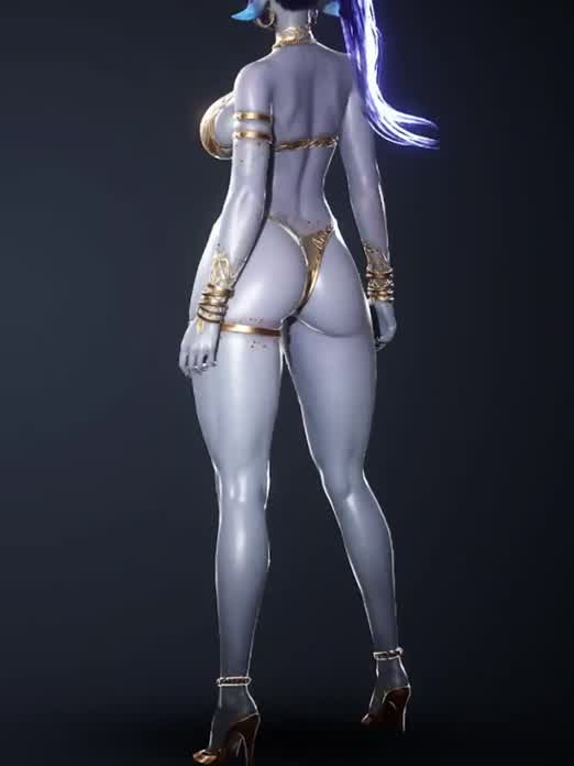 The dark elf from HIT 2. Good lord... 💞🥵 @rendermax