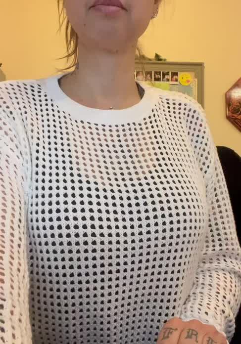Milf tits at the office