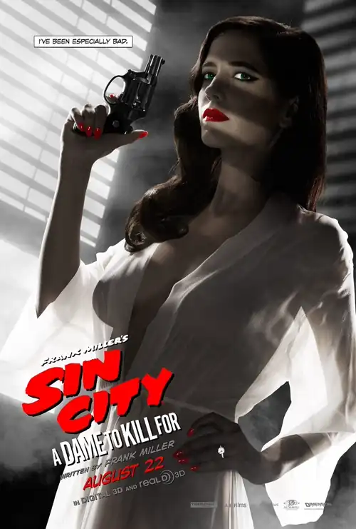 The Original 'Sin City: A Dame to Kill For' Poster that caused all the "controversy." You literally can't see anything, which was a problem...for me.