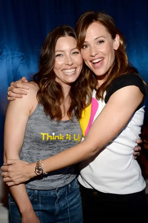With Jennifer Garner
