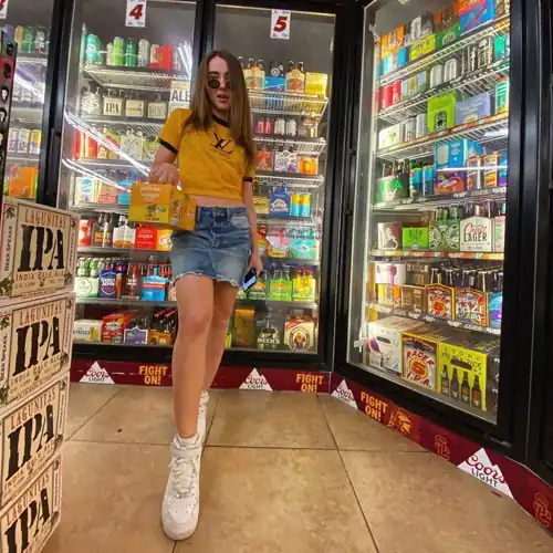 Picking up something to drink!