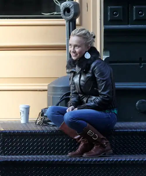 On the set of NY Ink in Soho 12/14/11