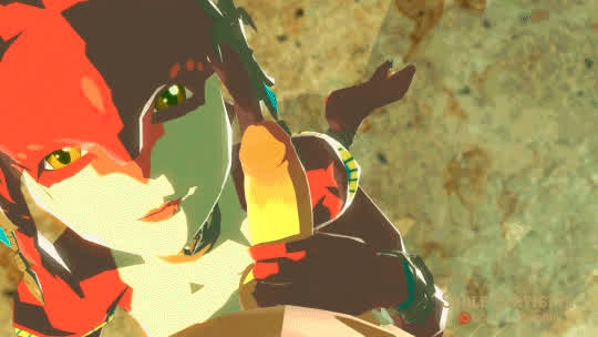 mipha gives you a hand job
