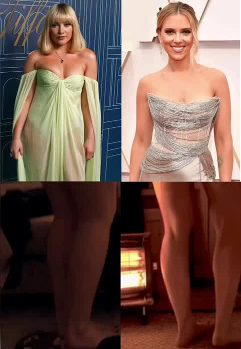 Florence Pugh and Scarlett Johansson make a perfect pair for a sloppy Bi foursome. Let’s chat about it and jerk together.