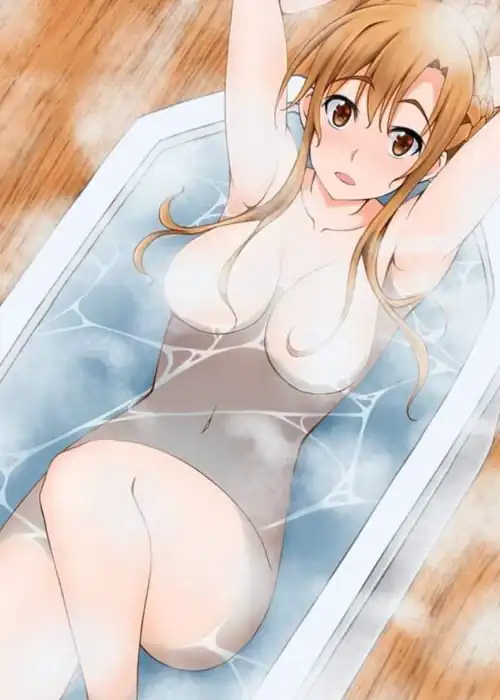 Asuna in the bath
