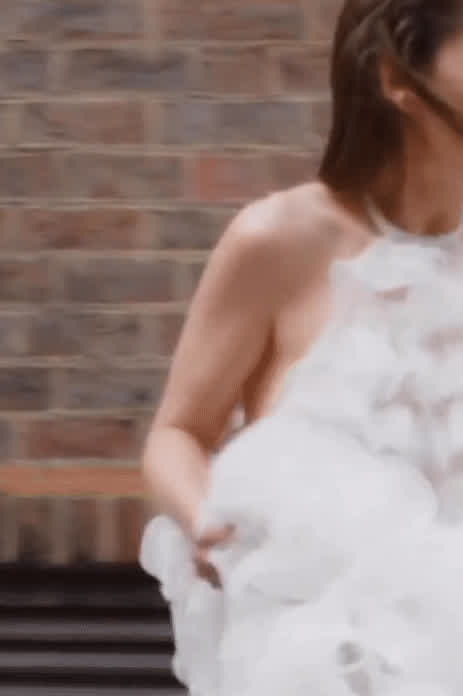 Those little tits wanna pop out so bad