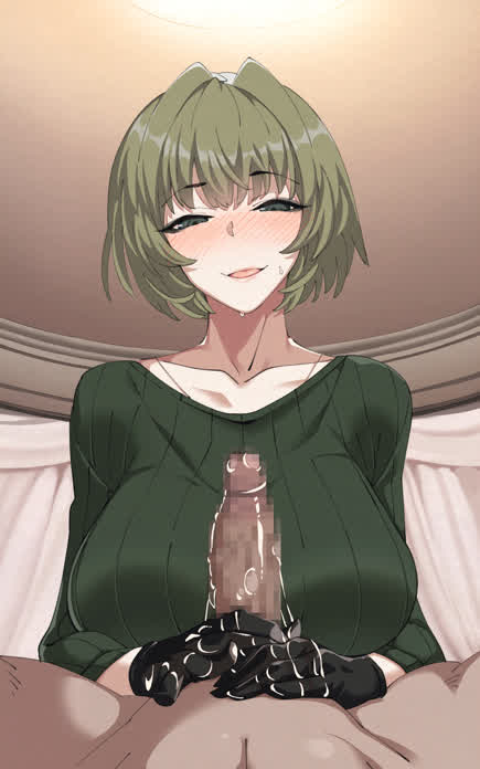 Mistress' slippery hands