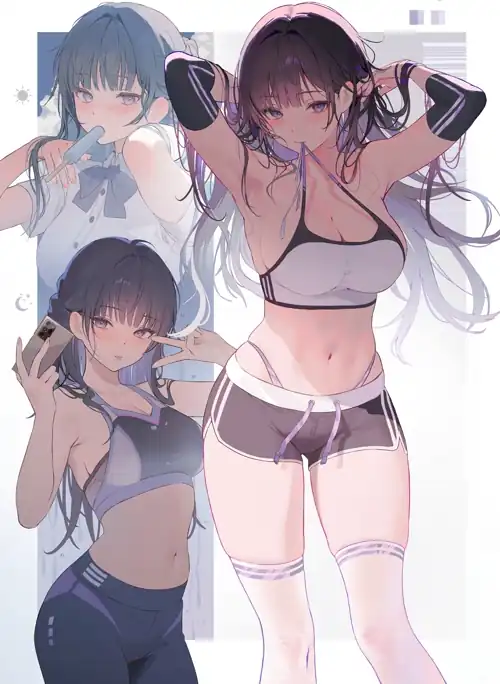 Track & Field Girl [Artist's Original]