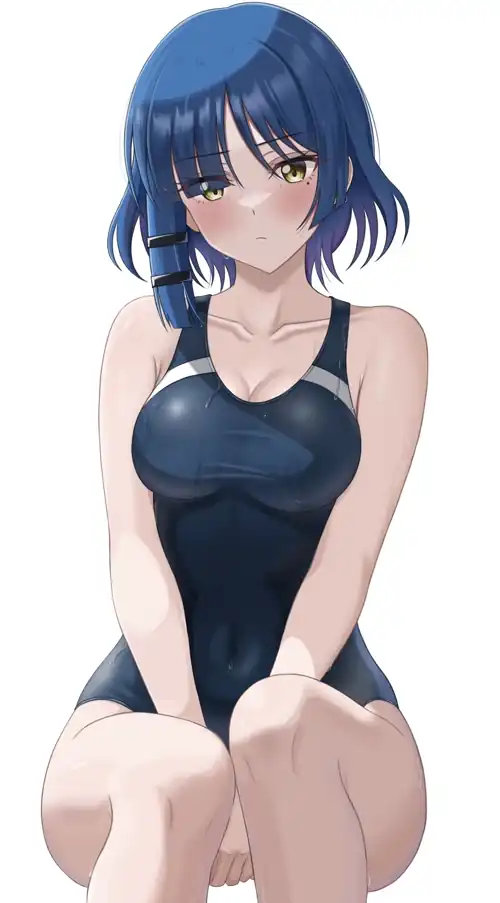 Ryo Wearing Her Competition Swimsuit (Bocchi The Rock)