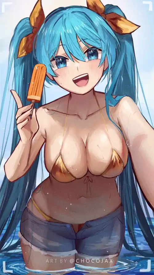 Miku in the golden week bikini