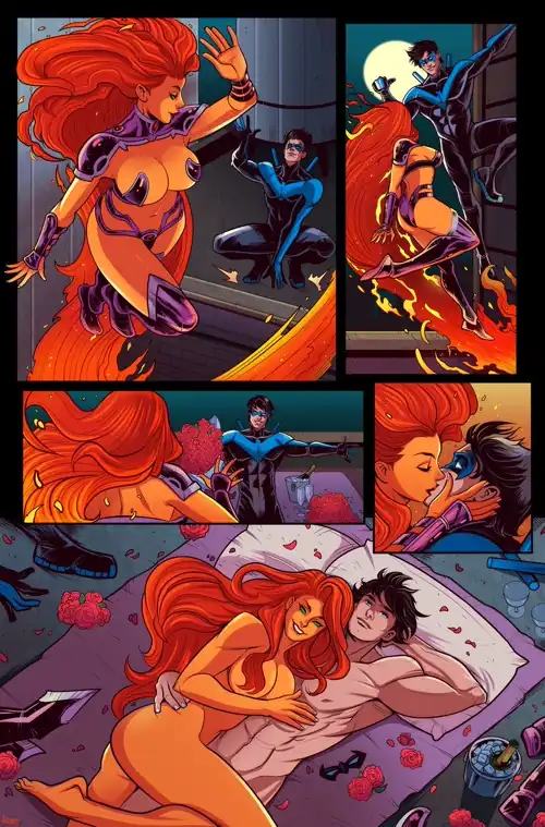 Nightwing and Starfire (RamArtwork)
