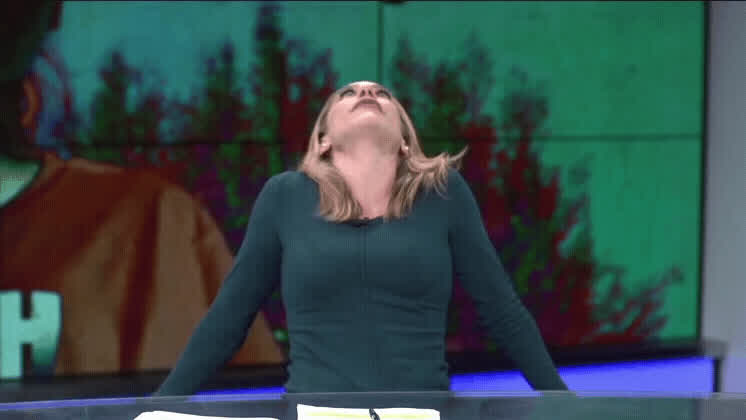 Ana kasparian shaking Tits