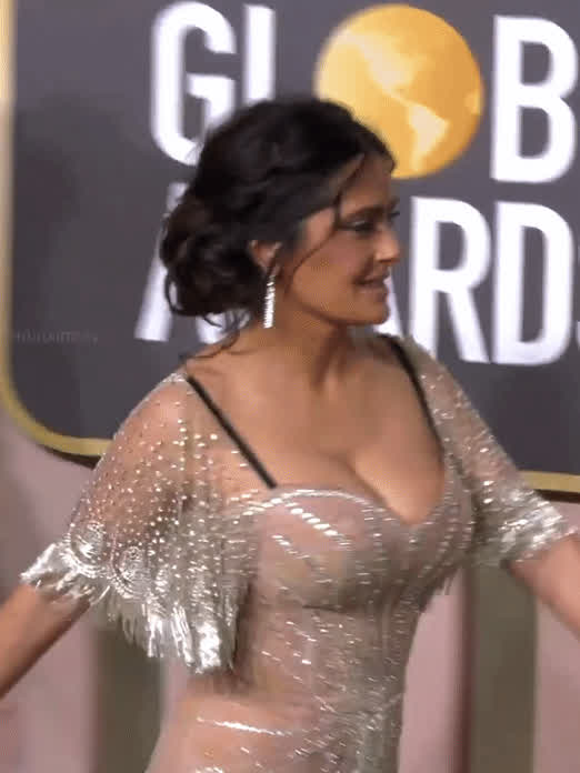 Salma Hayek at the 2023 Golden Globes