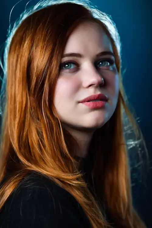 Bright-eyed redhead