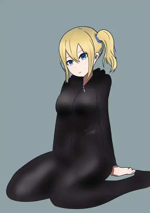 Ai Hayasaka wearing a black sweater - Fanart made (by 加糖ジョニー)