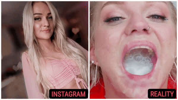 cute. blonde. cumslut.