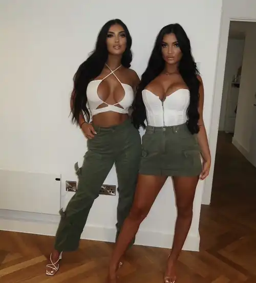 Twins before filming