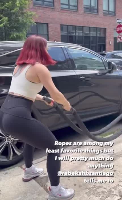 JoJo outdoor workout via IG story (June 2023)