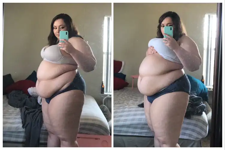 pre vs. post a couple thousand calories ☺️