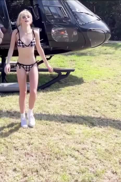 Kiernan Shipka bouncing