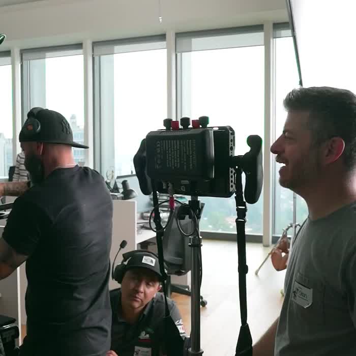 Christina behind the scenes with Juniper Networks
