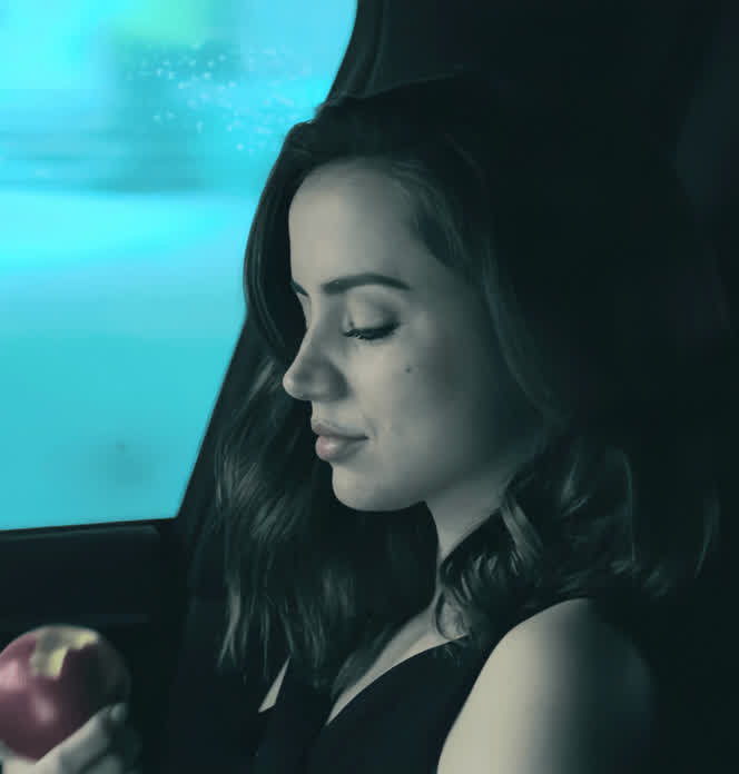 Sexy Ana eating an apple 