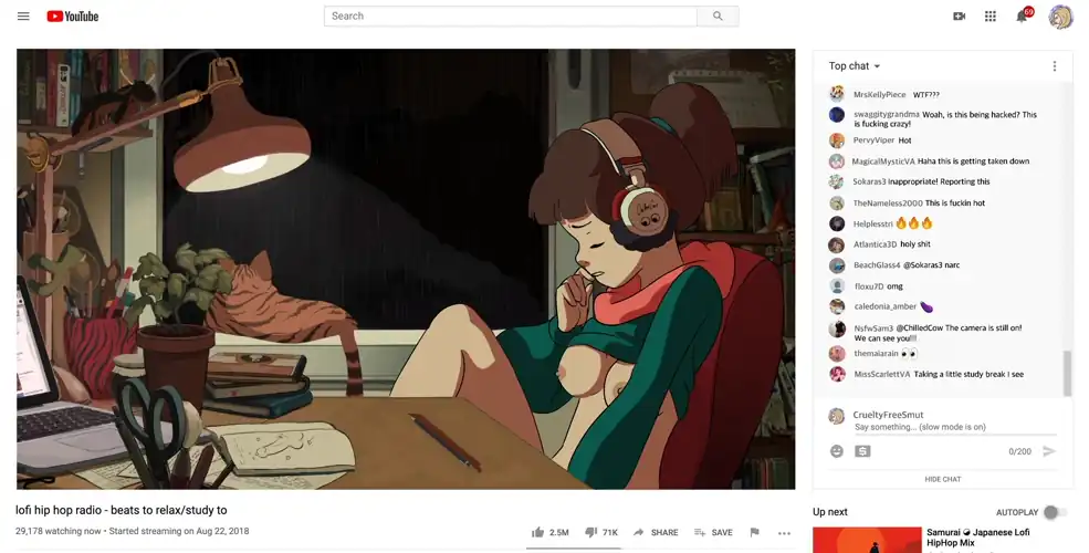 The Lofi Beats to Relax and Study To Girl accidentally left her webcam on for her study break! [ChilledCow] (CrueltyFreeSmut)