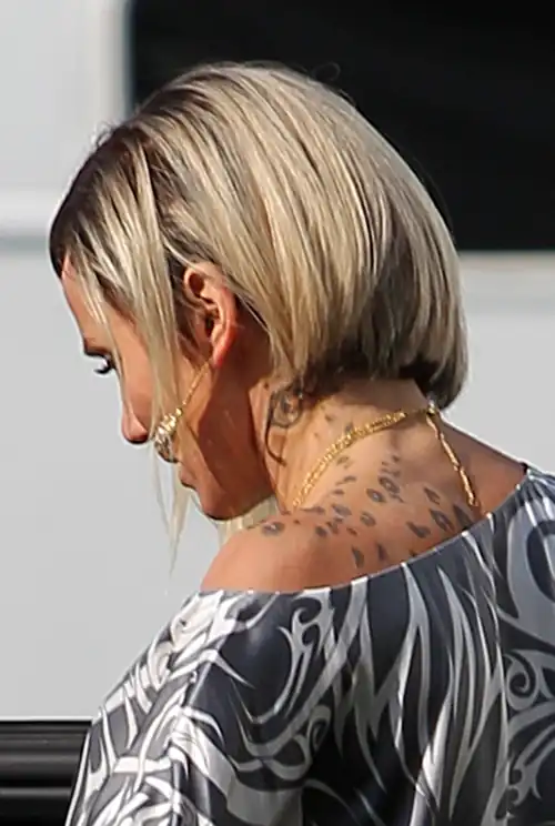 Cameron Diaz Rocks Cheetah-Print Neck Tattoo for What to Expect When You're Expecting