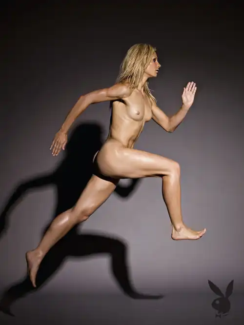 Claudia Hoffman. Germany's Olympic sprinter.