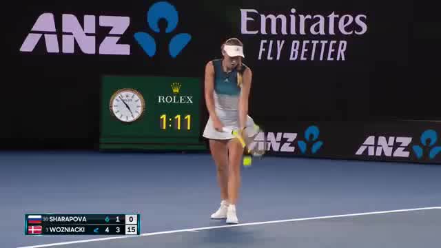 Maria Sharapova 140 Kmh return 