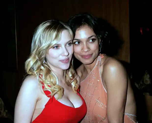 With Rosario Dawson