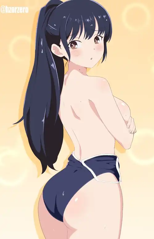 Anna Yamada In Her School Swimsuit 