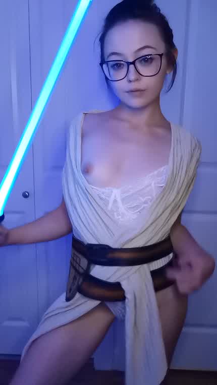 Do my cute little jedi tits activate the lightsaber in your pants? [F]