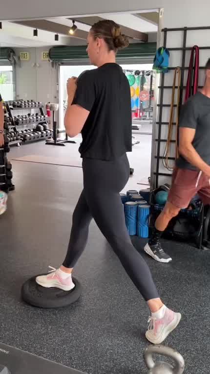 Working out in leggings