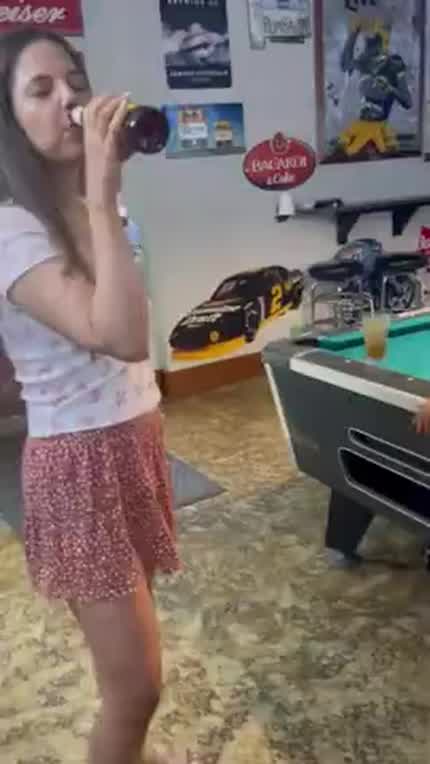 Getting very naughty at the bar