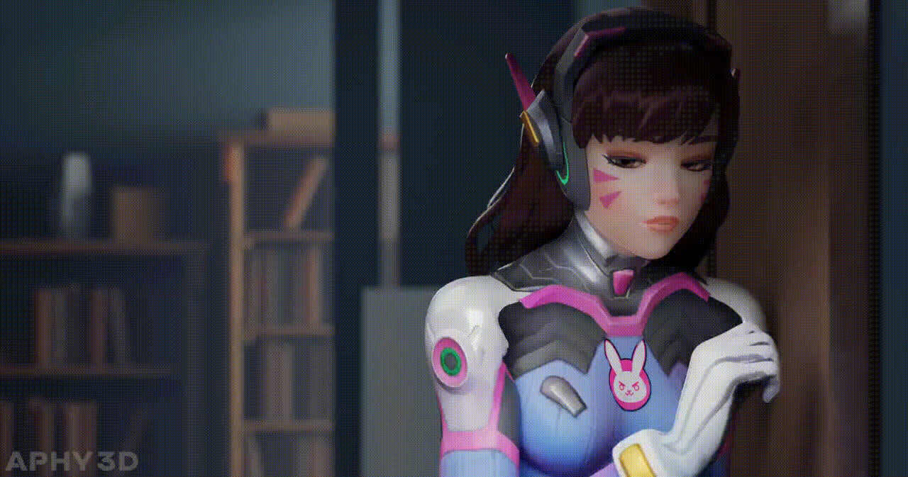 Mercy in D.va suit (Aphy3D) [Overwatch]