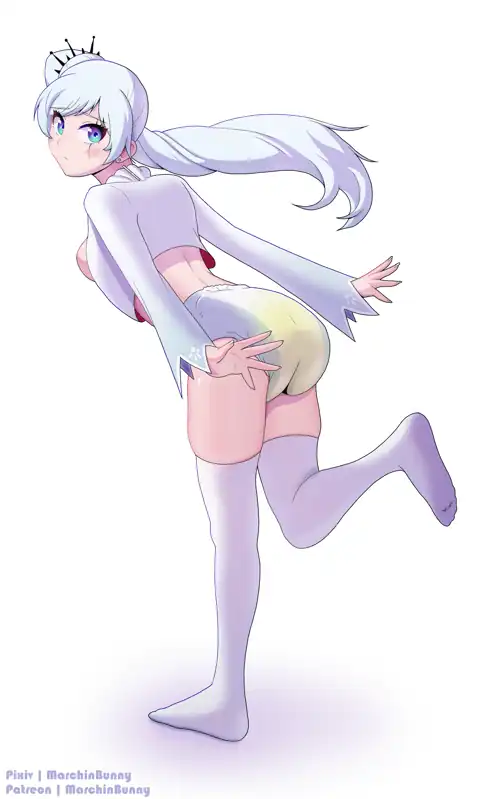 Weiss, you forgot your pants... Again.