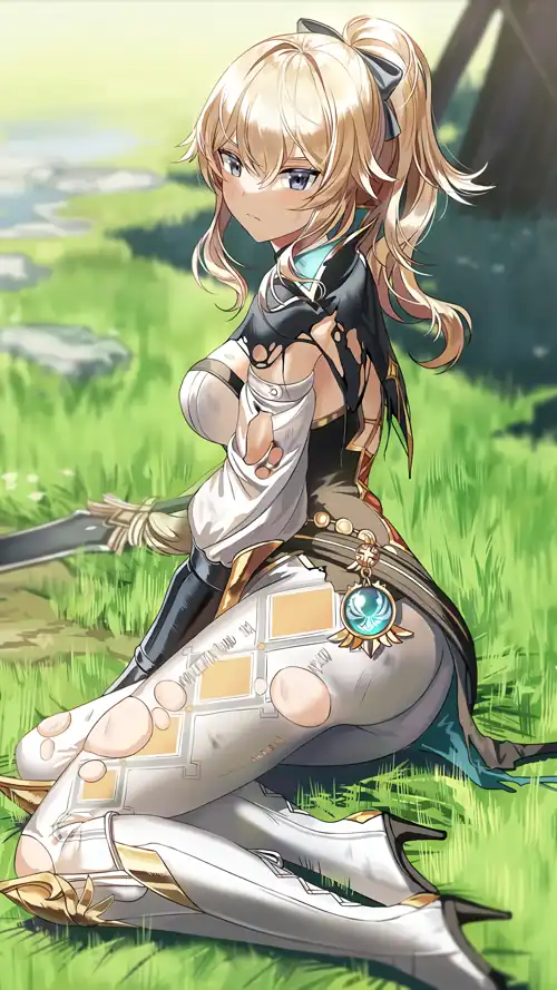 "Battle Damaged" Jean💖🦋[Genshin Impact] (2250x4000)
