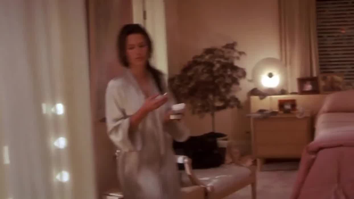 Rhona Mitra, who was the official live-action Lara Croft model earlier in her career, topless in "Hollow Man" (2000)