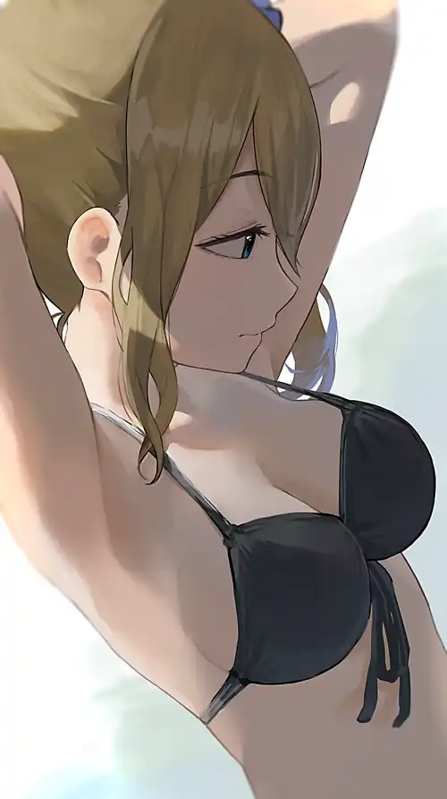 Hayasaka in bikini