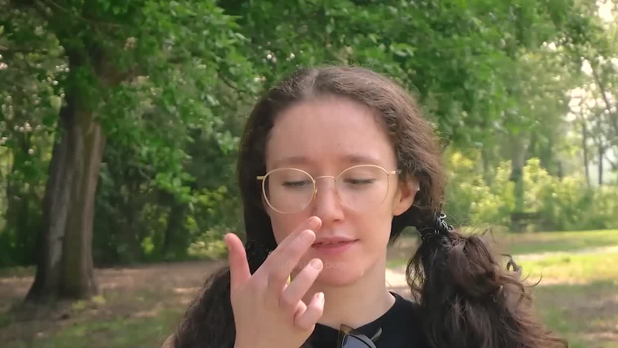 Proudly displaying his cum on a cum walk in the park