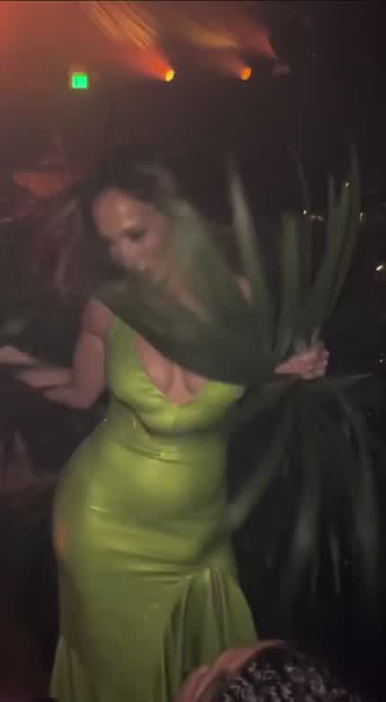 Wearing green dress for date night | IG October 2023