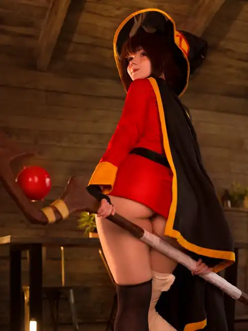 Megumin cosplay by Neyrodesu 