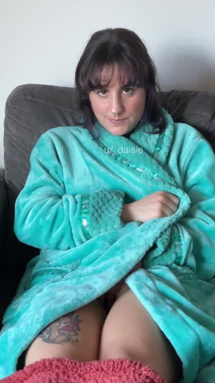 snuggled up and touching myself