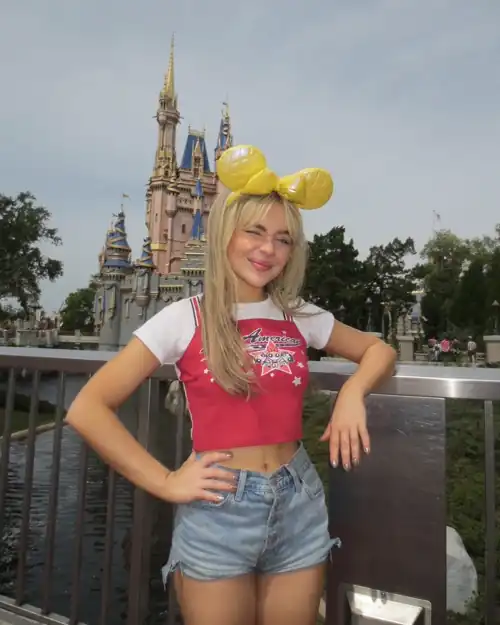 Denim Shorts at Disney World - IG March 2023