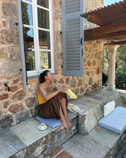 Maria chilling in Greece